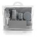 Kit De Frascos Para Viagem 07 Peças Necessaire Organizador Cinza