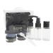 Kit De Frascos Para Viagem 07 Peças Necessaire Organizador Preto