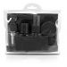 Kit De Frascos Para Viagem 07 Peças Necessaire Organizador Preto