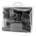Kit De Frascos Para Viagem 07 Peças Necessaire Organizador Preto