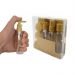 Kit Frascos Organiza Viagem 9 Peças Shampoo Creme Bolsa Mala Bege