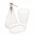 Kit Lavabo Banheiro, Saboneteira Liquida, Saboneteira, Porta Escovas Prateado