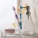 Kit Lavabo Banheiro, Saboneteira Liquida, Saboneteira, Porta Escovas Prateado