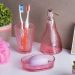 Kit Lavabo Banheiro, Saboneteira Liquida, Saboneteira, Porta Escovas Rosa