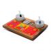 Kit Petisco Tabua de Frios com 2 Molheiras e Espatulas 