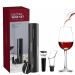 Kit Saca-Rolhas Elétrico + Abridor Vinho ABS - 4 Peças 