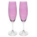 Kit com 2 Taças para Champanhe Lilas em cristal 220ml  