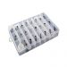 Kit com 24 Bicos de Confeitar em Inox com 01 Adaptador e 01 Caixa  