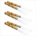 Kit de Espátulas Inox para Manteiga e Geléia - 6 Unidades 16cm - Design Bambu 