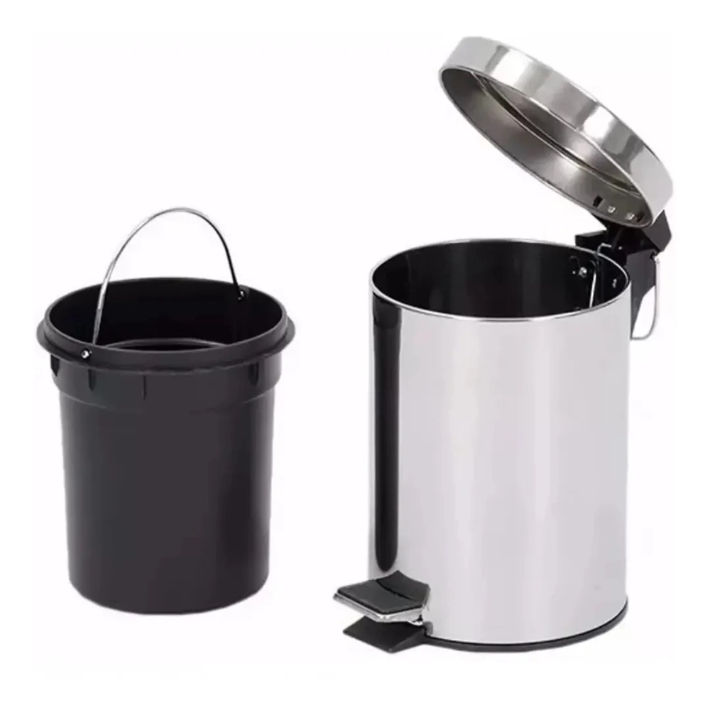 Lixeira Inox 3 Litros Balde Removível 