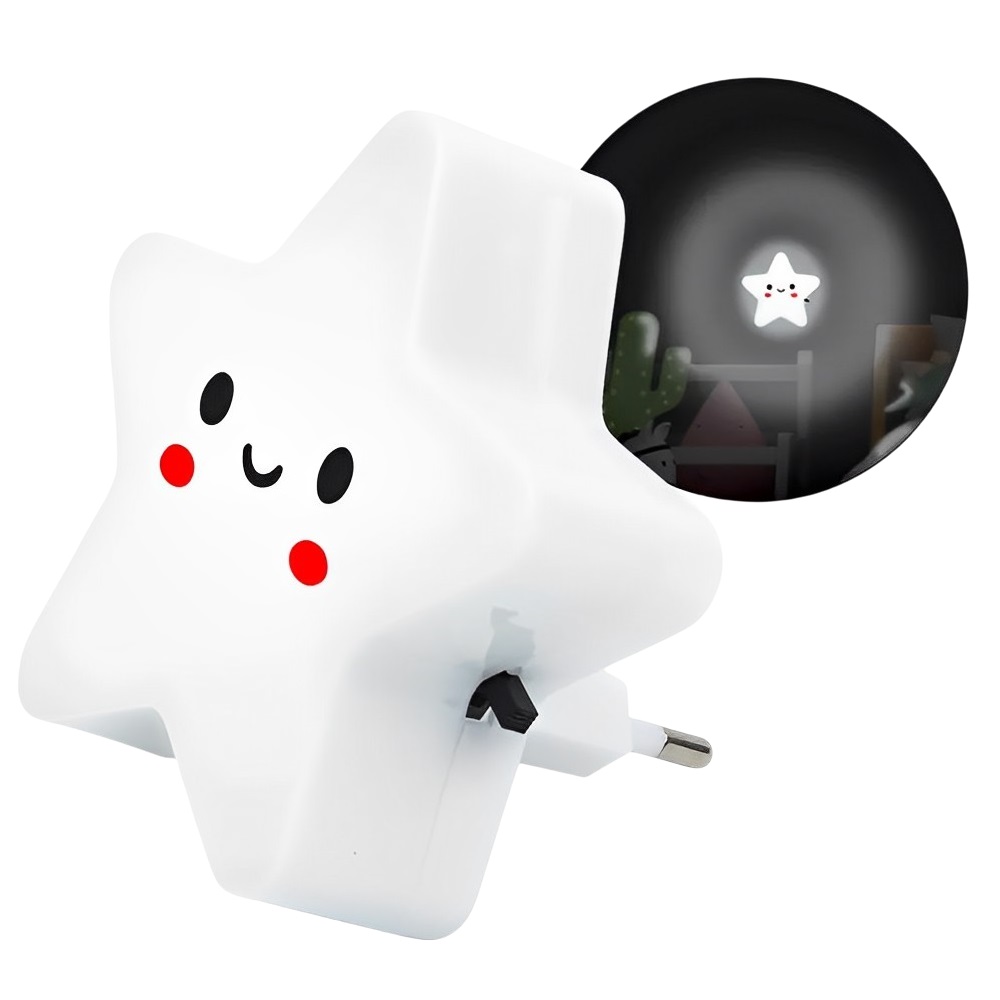 Luminária LED de estrela para quarto infantil 