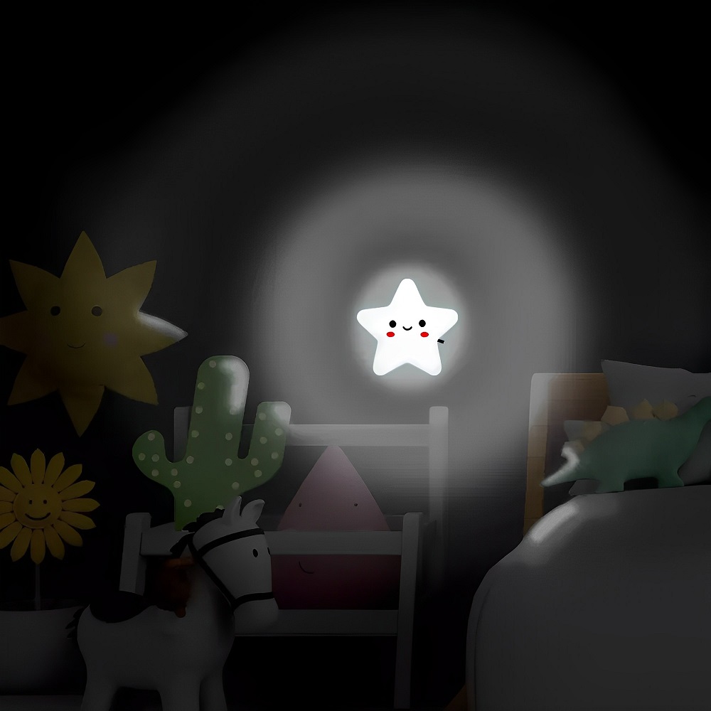 Luminária LED de estrela para quarto infantil 