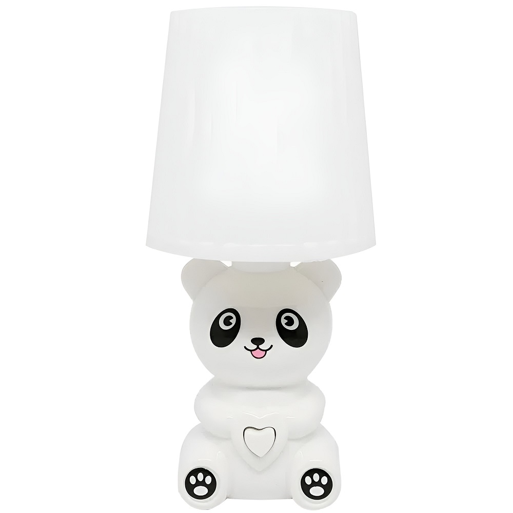 Luminaria de Mesa Mini Abajour Infantil Ursinho A Pilha 