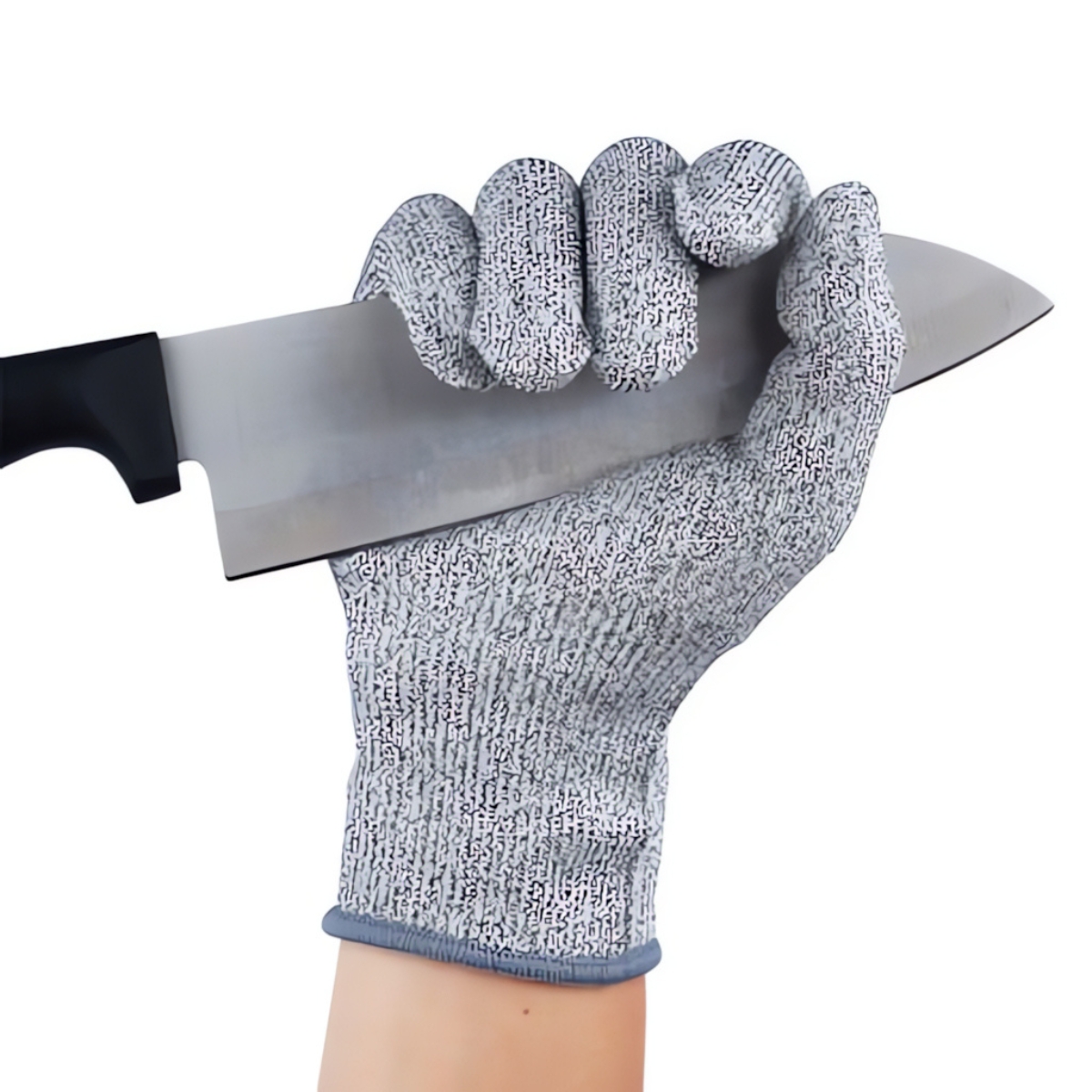 Luva Anti Corte Resistente Cozinha - Poliéster e Elastano - Uso Profissional - Estilo Durável 