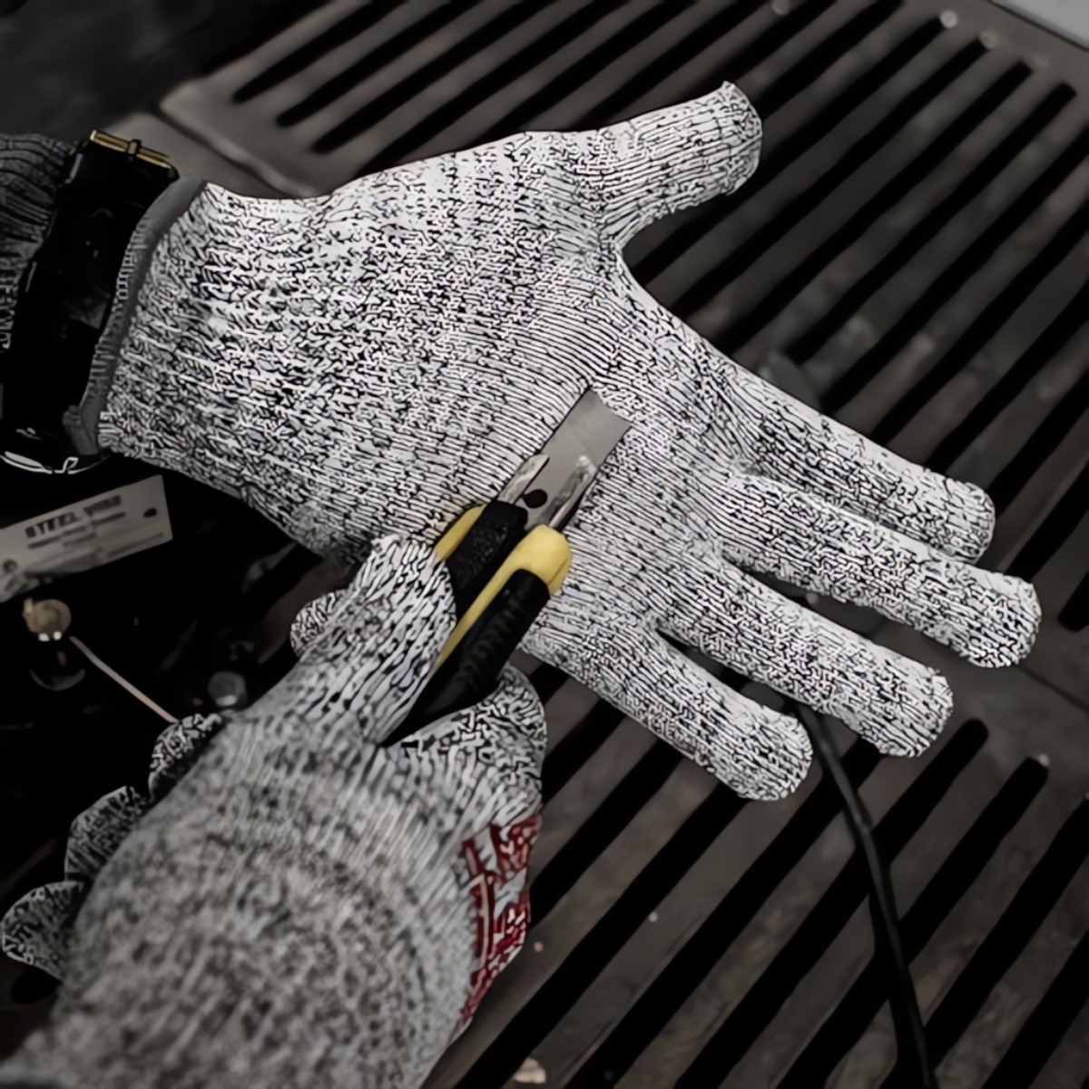 Luva Anti Corte Resistente Cozinha - Poliéster e Elastano - Uso Profissional - Estilo Durável 