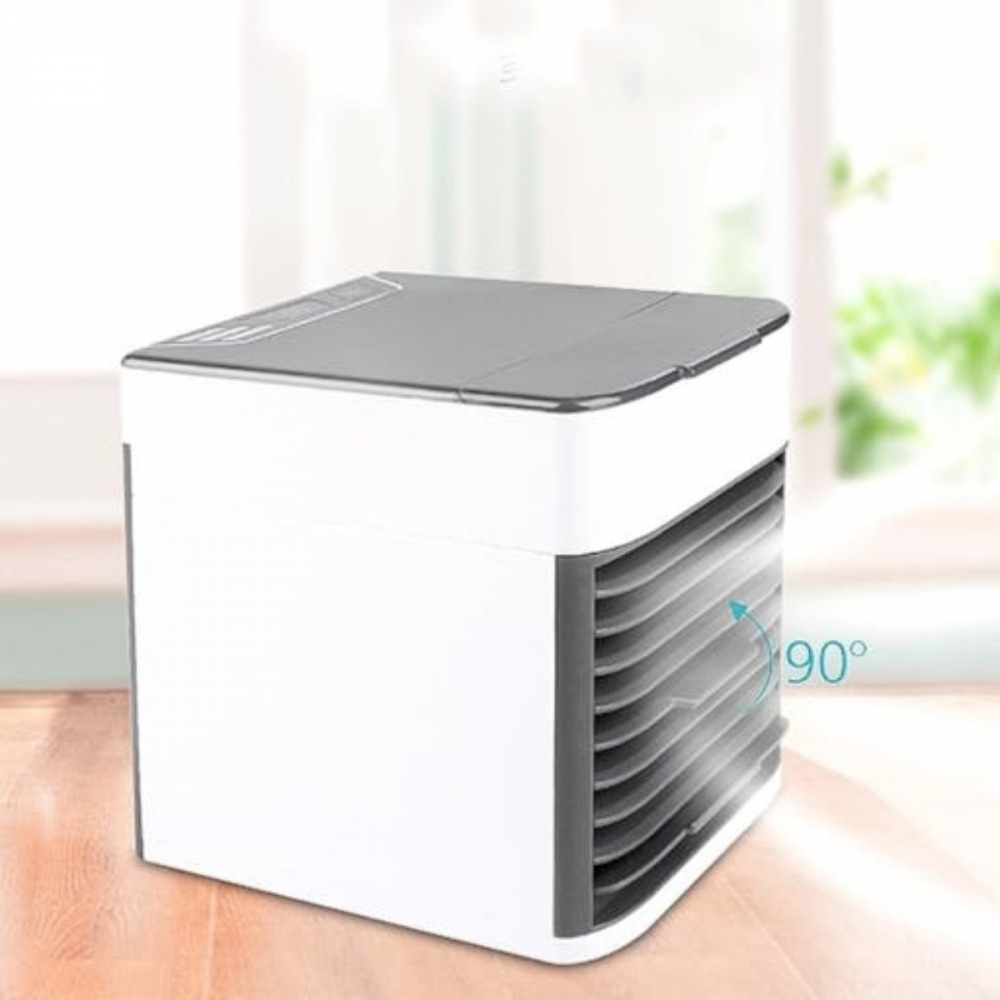 Mini Ar Condicionado Portátil Resfria, Umidifica, USB 