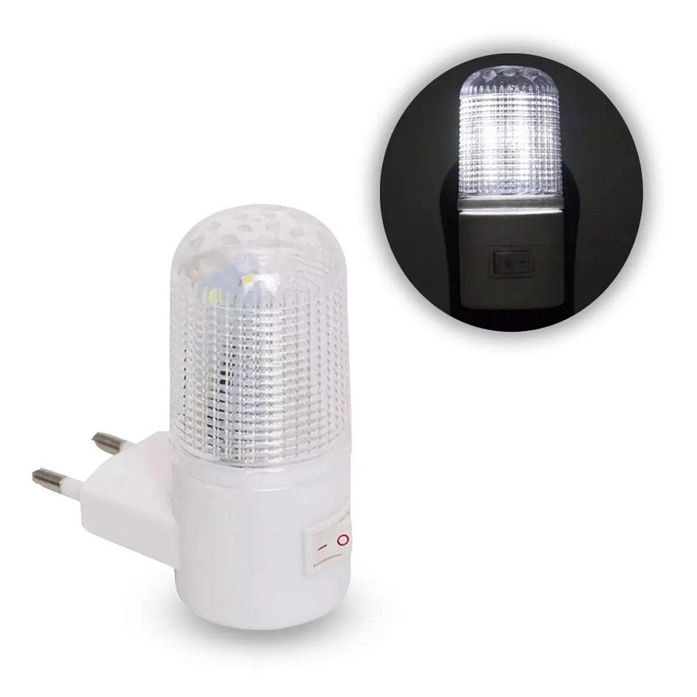 Mini Luminária Abajur de Tomada Luz Noturna Led Bivolt 