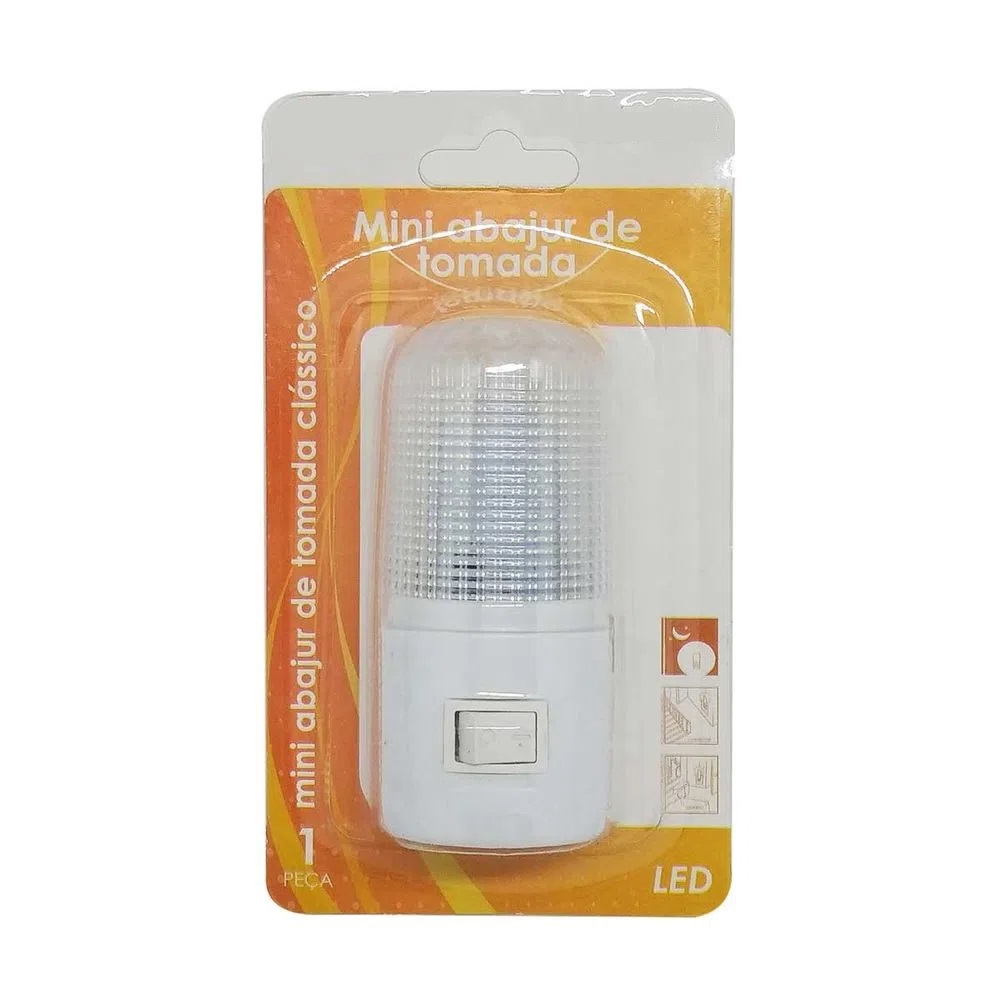 Mini Luminária Abajur de Tomada Luz Noturna Led Bivolt 