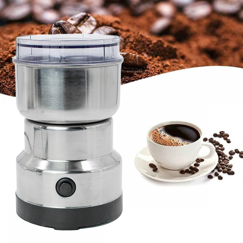 Moedor de Café Elétrico Inox Mini 220V 150W  Moedor Grãos, Raízes e Sementes 