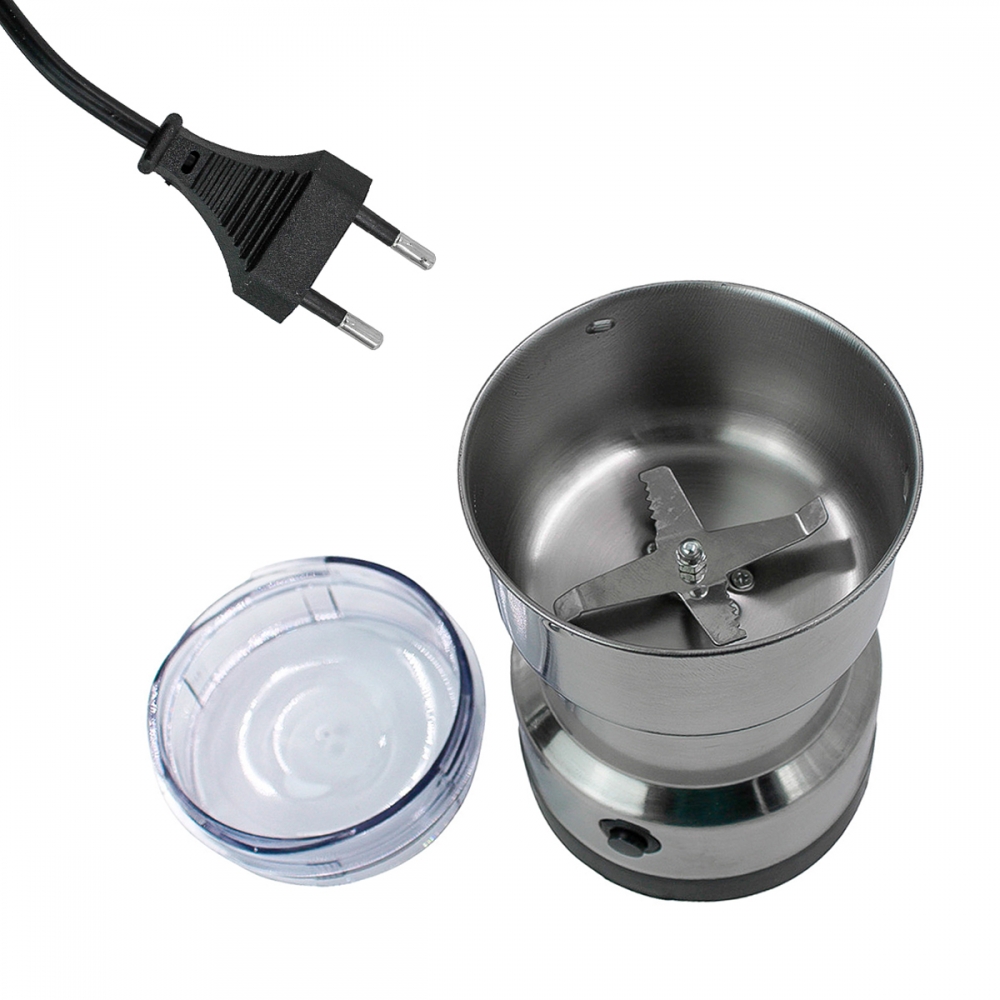 Moedor de Café Elétrico Inox Mini 220V 150W  Moedor Grãos, Raízes e Sementes 