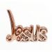 Palavra Decorativa Jesus Porcelana 15x11cm 
