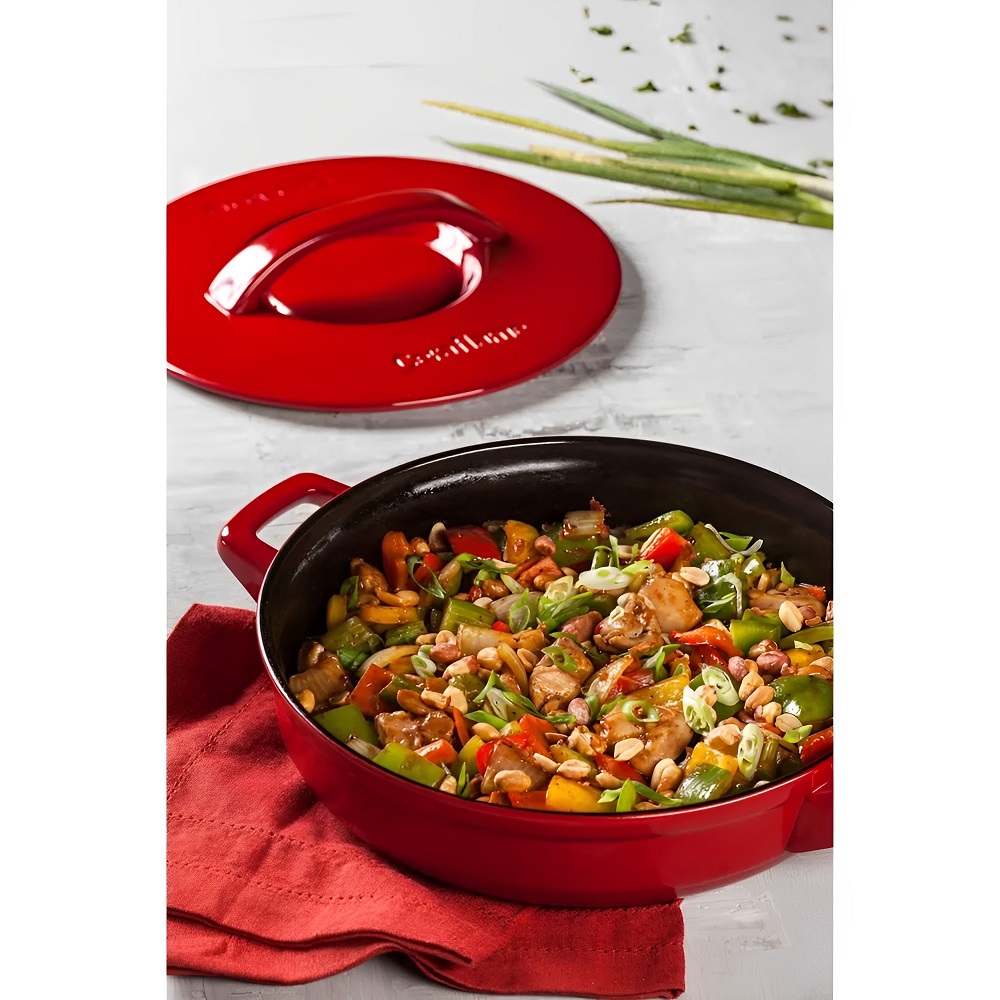 Panela Caçarola de Cerâmica Baixa Buffet Duo+, 24cm, 1,9 Litros, Ceraflame 