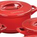 Panela Caçarola de Cerâmica Vermelha Duo+, 22cm, 3,2 Litros, Ceraflame 
