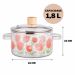 Panela Vidro Borosilicato 13x23cm Microondas Forno 1,8L Design Tulipa 