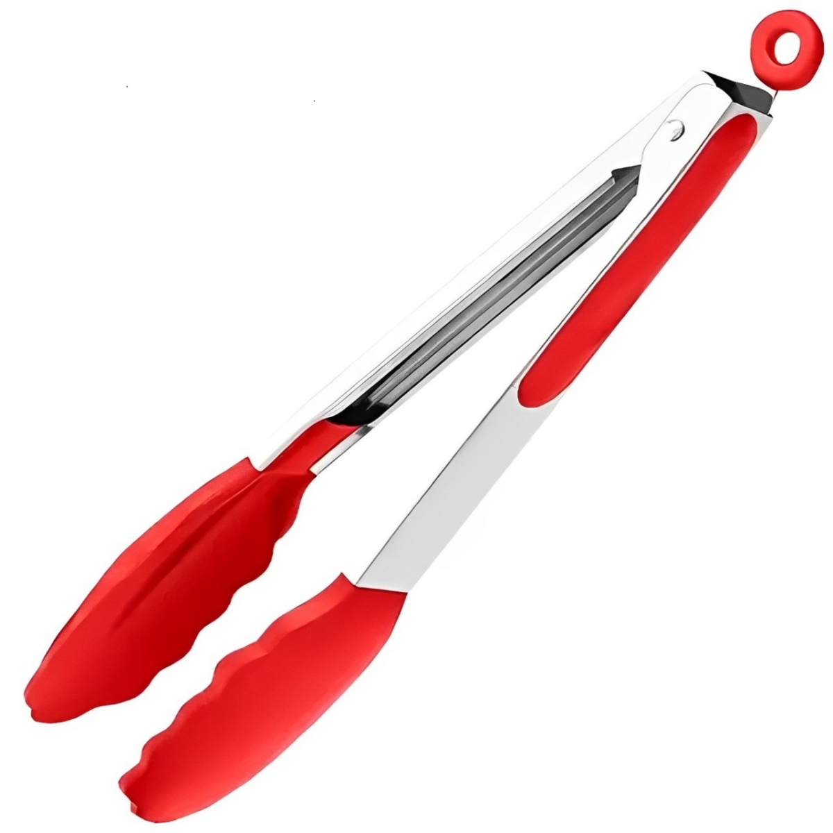 Pegador Premium em Silicone e Inox - Multiuso e Resistente Vermelho 