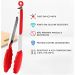 Pegador Premium em Silicone e Inox - Multiuso e Resistente Vermelho 