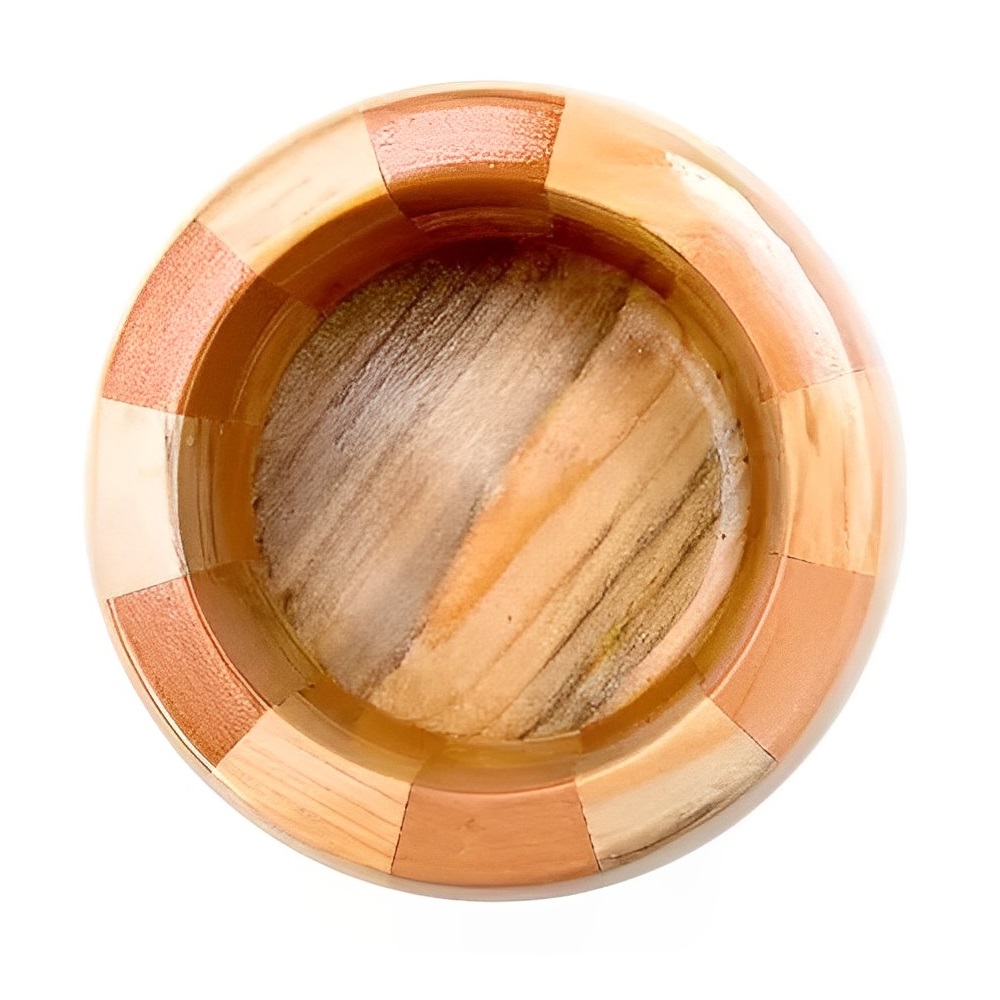 Pilão e amassador de bambu resistente para moer temperos 