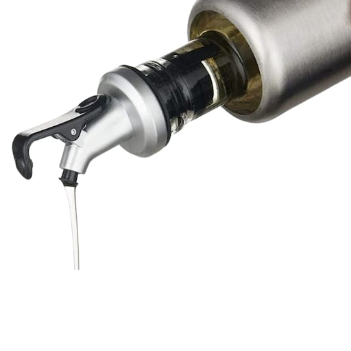 Porta Azeite Vinagre Óleo com Dosador - Aço Inox - 300ml 