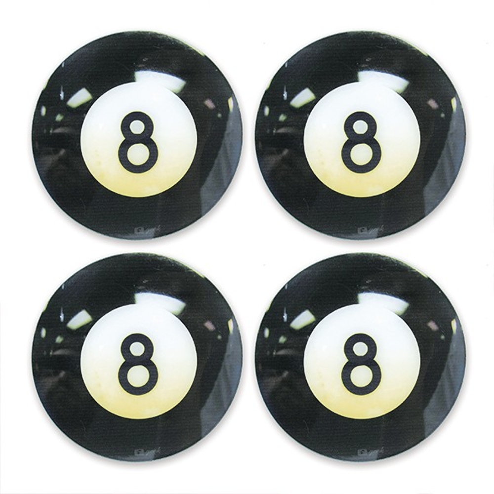 Porta Copos Geek 4 Peças - Bola 8 - Plastico 