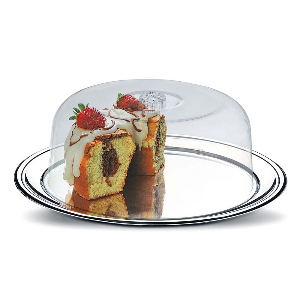 Prato Suporte para Bolo, Torta, cheesecake Com Tampa 