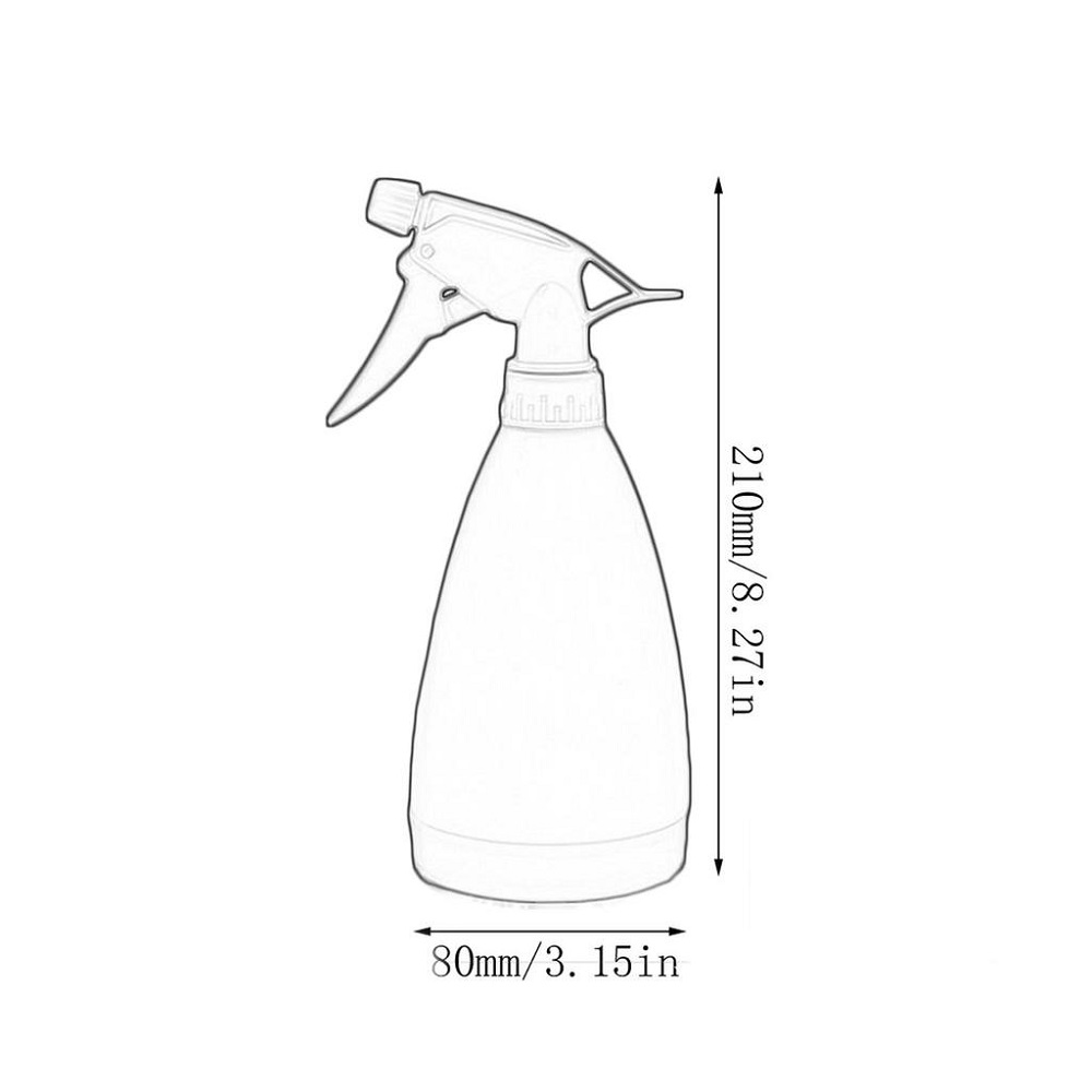 Pulverizador Borrifador Bico Regulavel Alta Pressão Capacidade 500 mL Branco