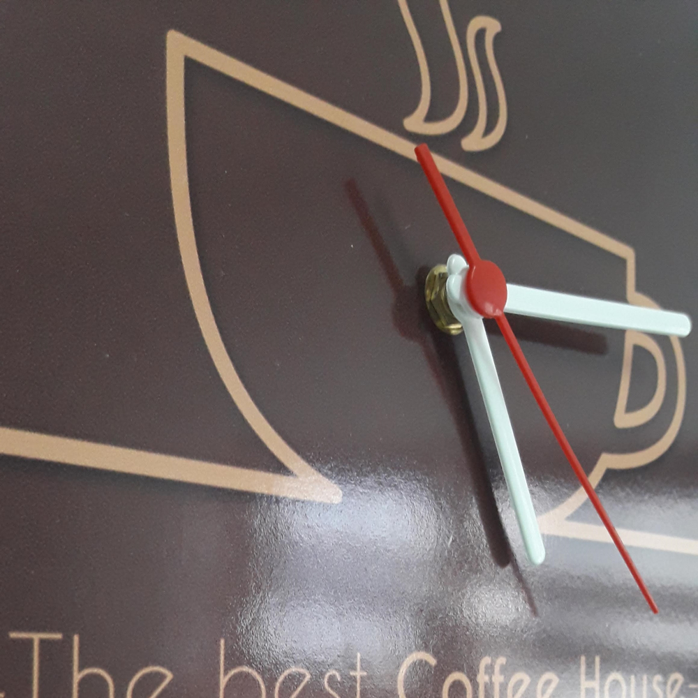 Relogio de Parede Redondo Café MDF 30x30cm - Carisma