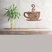 Relogio de Parede Xicara Café 27x30cm MDF - Carisma