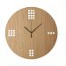 Relogio de Parede em Madeira Decorativo 30x30cm  - Carisma