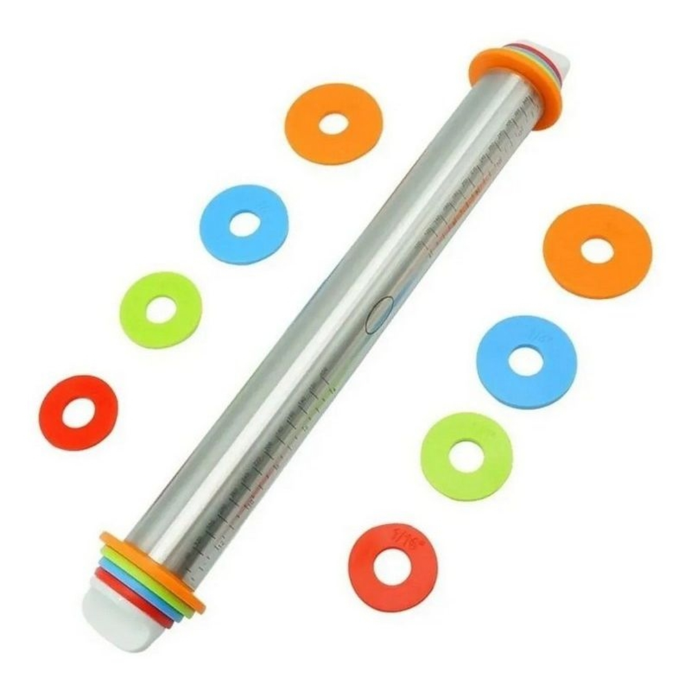 Rolo de Massas em Inox ajustável