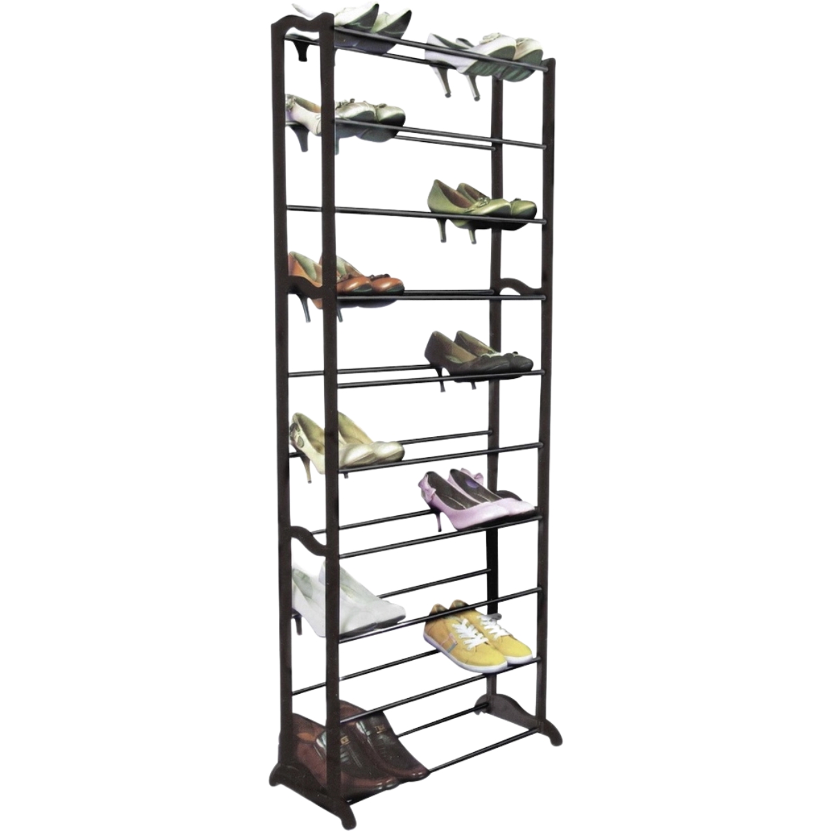 Sapateira Desmontável 20 Pares - 140x50x16cm Preto -  Organização de sapatos com praticidade! 