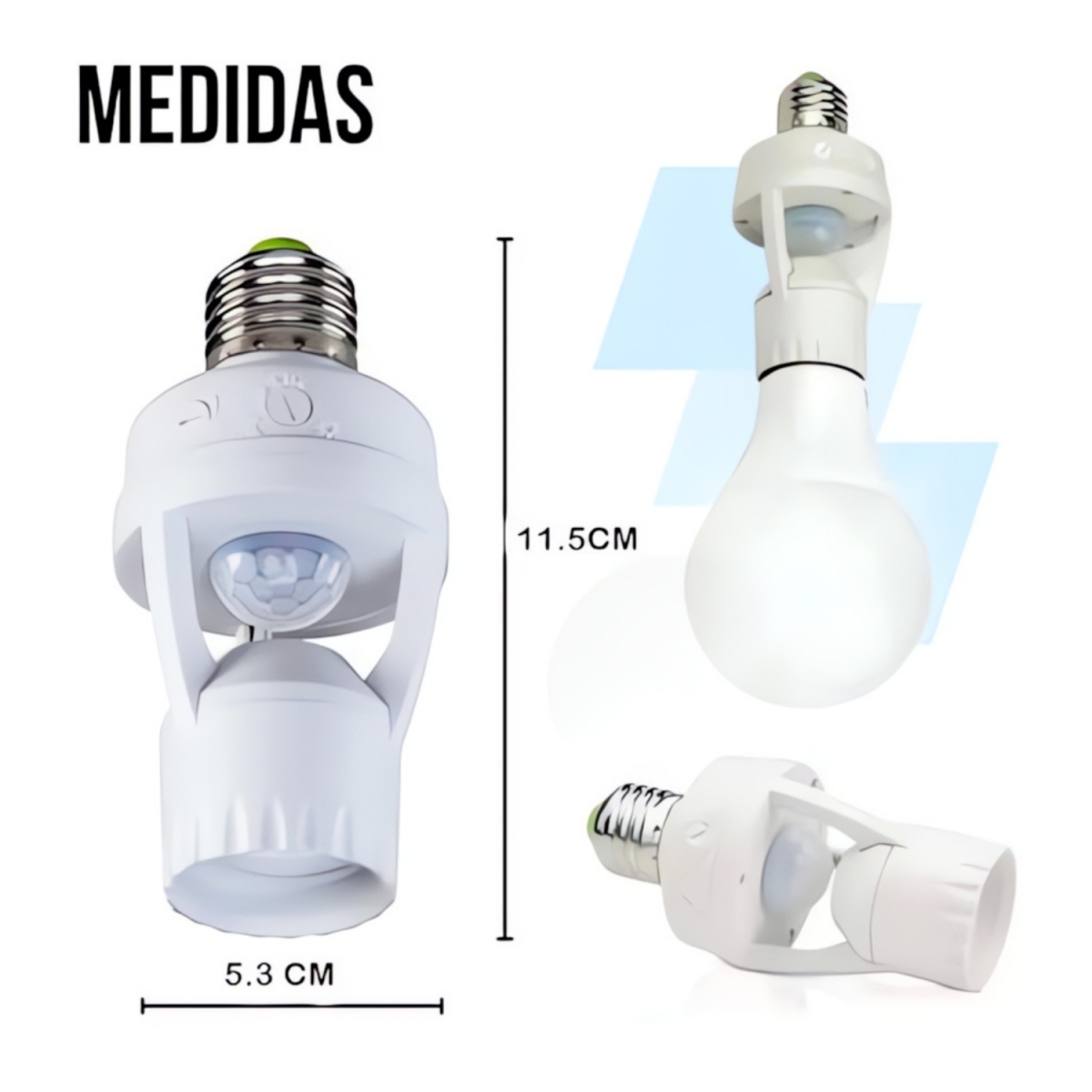 Sensor Automático de Presença Soquete E27 