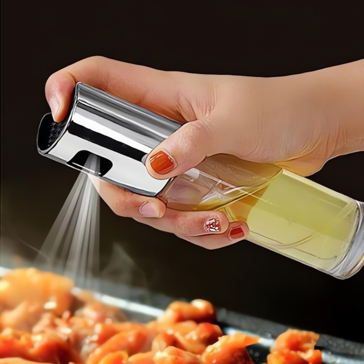 Spray de Óleo e Temperos - Vidro, 100ml - Controle Preciso 
