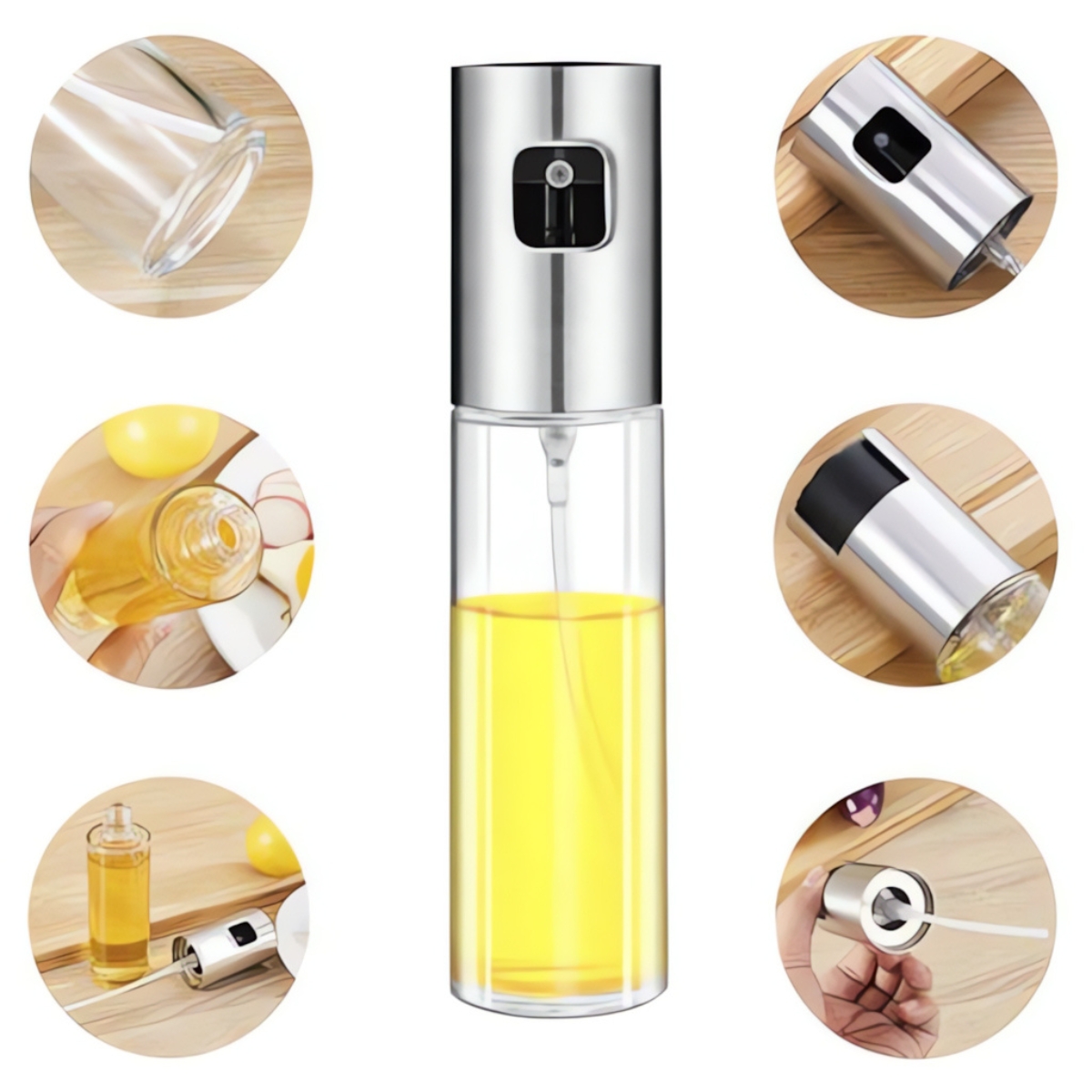 Spray de Óleo e Temperos - Vidro, 100ml - Controle Preciso 