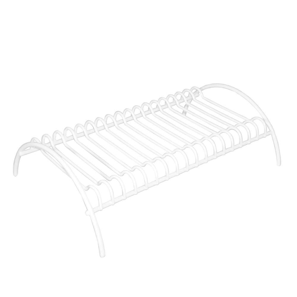 Suporte Para Pratos  Aço  Branco - Comporta de 15 a 17 Pratos