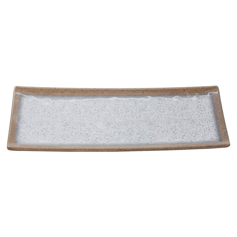 Travessa de Mesa Carisma Retangular Rustica Melanina 31x10cm