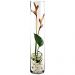 Vaso Cilíndrico de Vidro 14x60cm para Arranjos Florais em Eventos e Decoração 