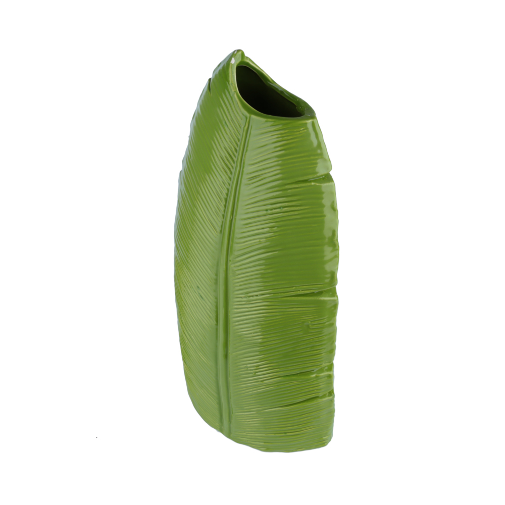 Vaso Grande Ceramica Folha de Banana Verde - Lojas Carisma