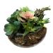 Vaso Terrário de Vidro Transparente - Flores, Plantas e Velas - 11AX19Cx22L 