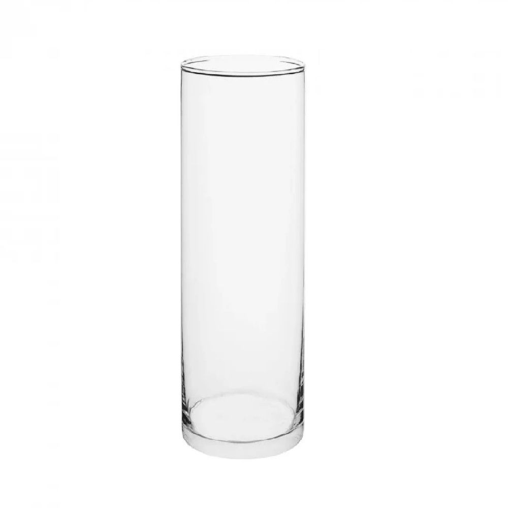 Vaso Vidro Cilindro 30x11cm Arranjos, Flores, Festas, Decoração 