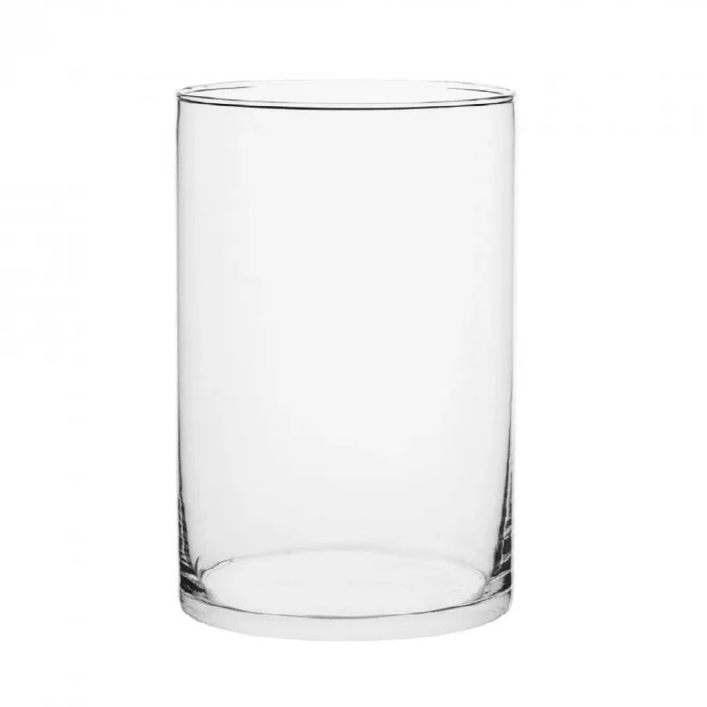 Vaso Vidro Cilindro 30x20cm Arranjos, Flores, Festas, Decoração 